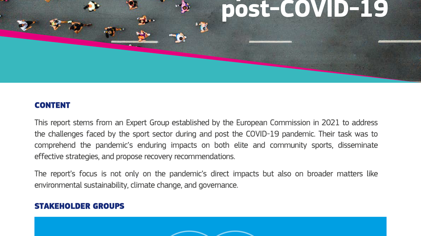 Factsheeet: Recovery Of The Sport Sector Post-COVID-19 | Sport